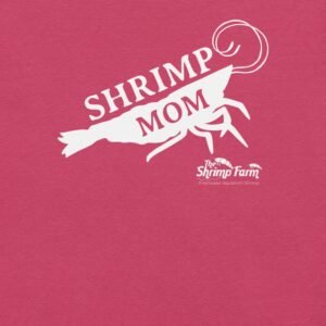 shrimp mom t shirt (heather raspberry)